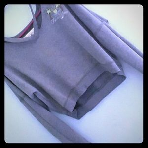 Hollister long sleve crop top